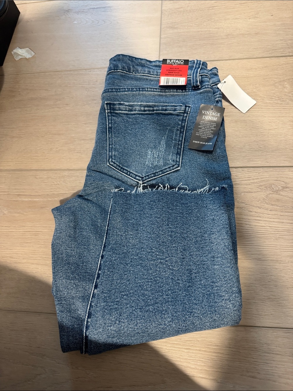 Buffalo David Bitton Women's Blue Vintage Denim Jeans
